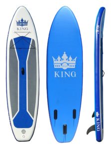 Inflatable SUP board, top/bottom/side view