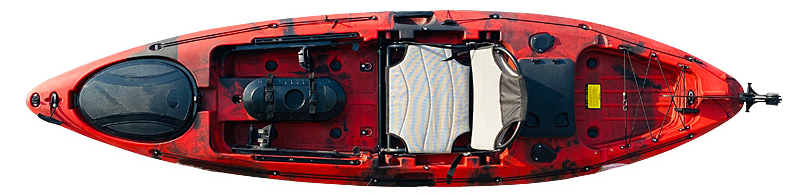 angler pro kayak top view